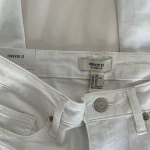 NWT Forever 21 White Flare Jeans